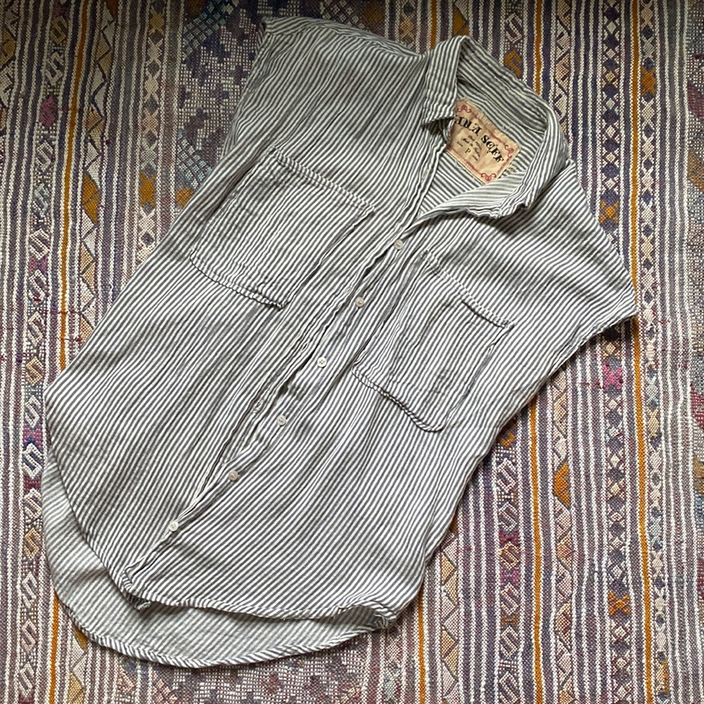 Super Soft Striped Button-Up - image 1